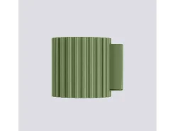 Candeeiro De Parede Aura Minimalista, Alumínio - 1 Lichtbronnen - L.10 X H.10 Cm - Verde Oliva