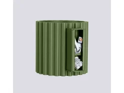 Candeeiro De Parede Aura Minimalista, Alumínio - 1 Lichtbronnen - L.10 X H.10 Cm - Verde Oliva