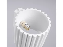 Candeeiro De Parede Aura Minimalista, Alumínio - 1 Lichtbronnen - L.10 X H.10 Cm - Branco