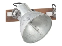 Candeeiro de Parede Industrial Prateado 65x25 cm com E27