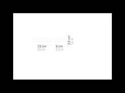 Candeeiro de parede LED listrado 6,5w 688lm 23cm 3000K branco
