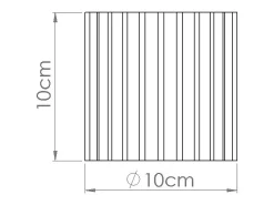 Candeeiro De Teto Aura Minimalista, Alumínio - 1 Lichtbronnen - L.10 X H.10 Cm - Borgonha