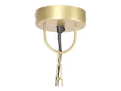 Candeeiro Suspenso Industrial Redondo em Bronze com Lâmpada E27 de 25W