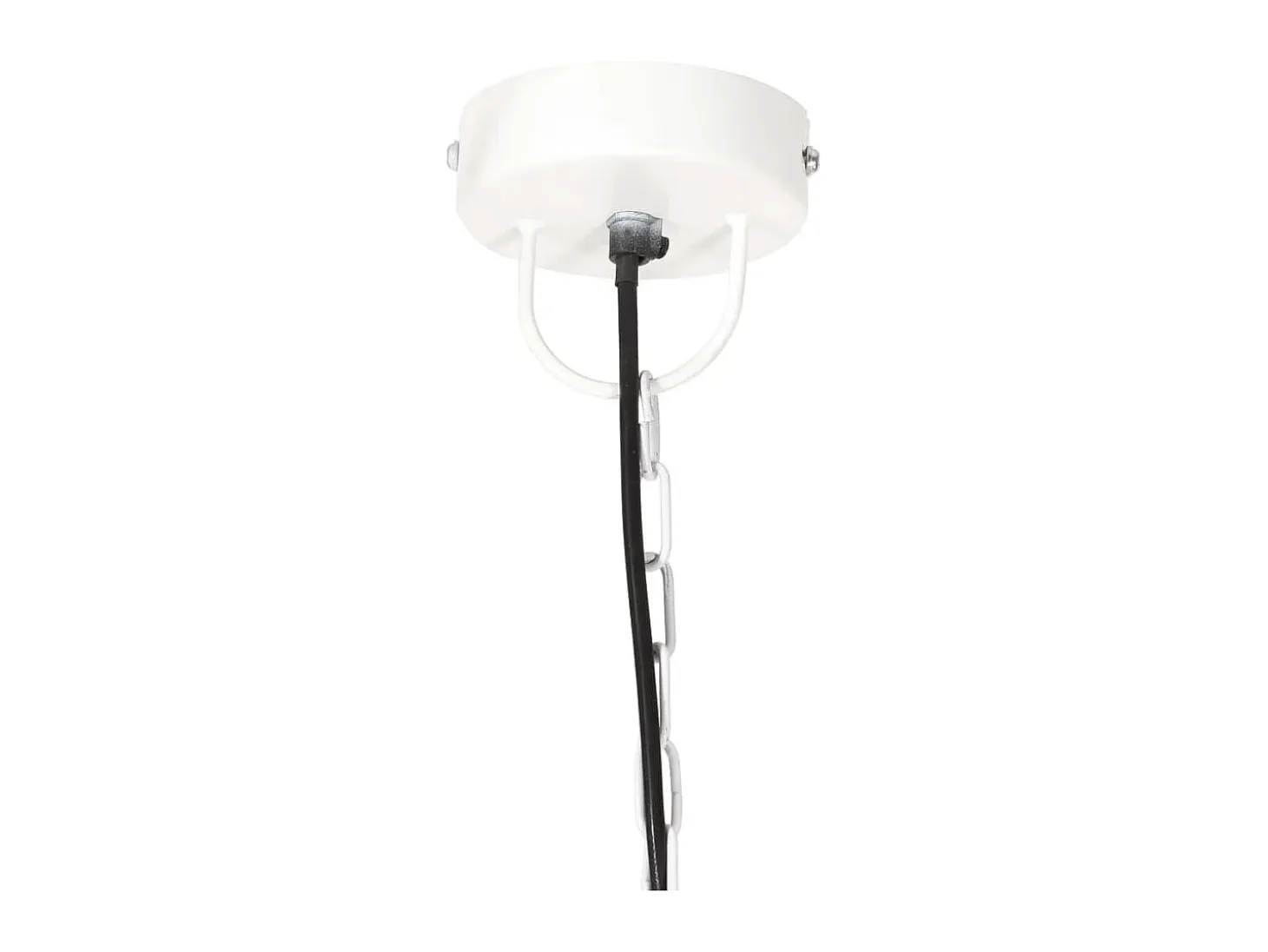 Candeeiro Suspenso Redondo 25W E27 Branco - Elegância e Estilo Industrial