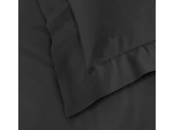 Capa de Almofada "Lina" 63x63cm Preto 100% Algodão Certificado Oeko-Tex