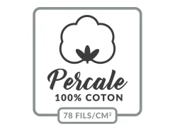Capa de Almofada "Percaline" 85x185cm 100% Algodão Tília Certificado Oeko-Tex