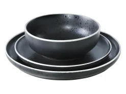 Conjunto de 6 Pratos de Sobremesa Aster Granit 21 cm - Conjunto de 6
