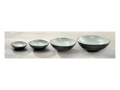 Conjunto de Pequenas Tigelas Shadow Nacre 12 cm (x6) em Grés Reativo Esmaltado - Coleção Luminosa por Médard de Noblat