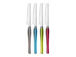 Conjunto de Talheres Purity 24 peças Cinza Cesto Inox