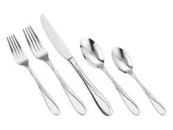 Conjunto de Talheres SucceBuy Conjunto de Talheres em Aço Inoxidável com 65 Peças para 12 Pessoas, Serviço de Cozinha.