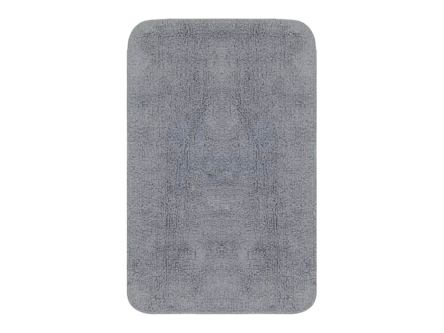Conjunto tapetes de casa de banho 2 pcs tecido cinzento PT354286