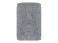 Conjunto tapetes de casa de banho 3 pcs tecido cinzento PT394046