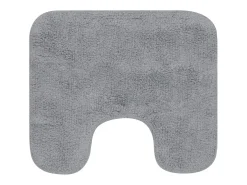 Conjunto tapetes de casa de banho 3 pcs tecido cinzento PT394046