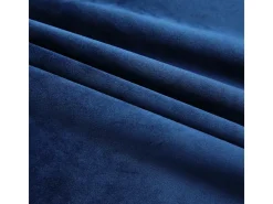 Cortina Blackout de Veludo Azul-Escuro com Ganchos - Tamanho 290x245 cm