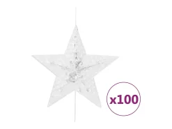 Cortina de iluminação c/ estrelas 500 LEDs 8 funções colorido