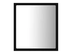 Espelho de banheiro com LED em acrílico preto 40 x 8,5 x 37 cm 02_0006995