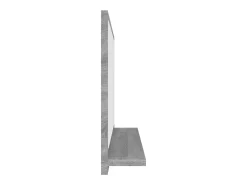 Espelho de banheiro Sonoma 40 x 10,5 x 37 cm madeira engenheirada cinza 02_0006899
