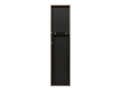 Espelho de corpo inteiro inclinável 150 x 35 cm para quarto ou banheiro preto 03_0007974