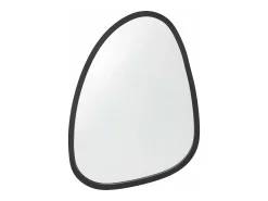Espelho de parede assimétrico 62 x 50 cm preto fosco 03_0007905