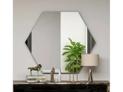 Espelho Dpegol, Espelho, Artigo de decoração de parede, Decoração com espelho, 70x2h60 cm, Preto