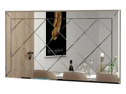 Espelho Dpessin, Espelho, Artigos de decoração de parede, DecoRação com espelho, 60x2h120 cm, Branco