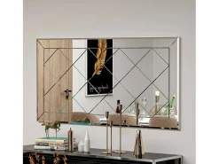 Espelho Dpessin, Espelho, Artigos de decoração de parede, DecoRação com espelho, 60x2h120 cm, Branco