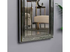 Espelho Dpresicc, Espelho, Artigos de decoração de parede, Decoração com espelho, 40x3h105 cm, Prata