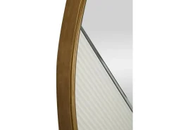 Espelho Santelia, Espelho, Artigo de decoração de parede, Decoração com espelho, 80x4 h80 cm, Branco e Dourado