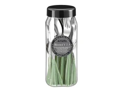 Faqueiro 24 peças Bistro 1-2-3 com cabos de água verde