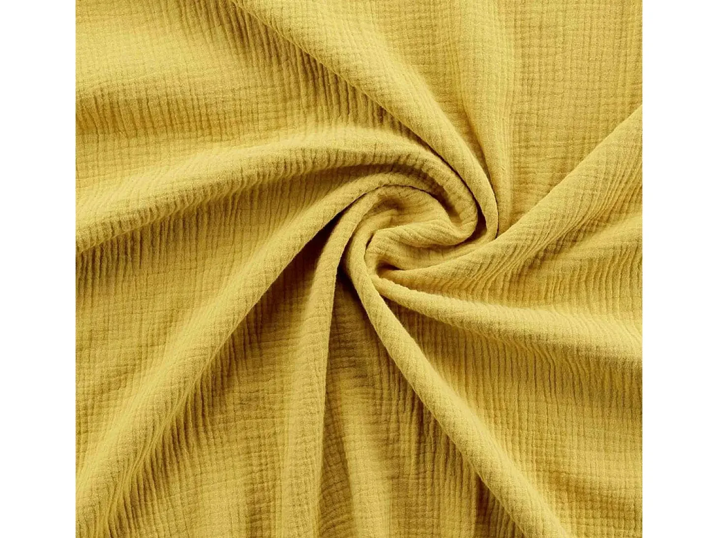 Jogo de Cama 3 Peças "Angelia" 240x220cm Amarelo em Gaze de Algodão Macia e Confortável