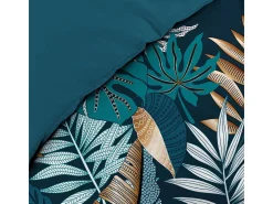 Jogo de Cama Alianor 140x200cm Azul Tropical Chic 100% Algodão