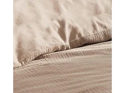 Jogo de Cama em Musselina de Algodão "Angélia" 140x200cm Areia - Suavidade e Conforto