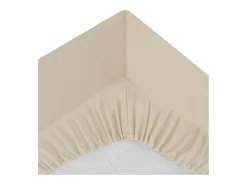 Lençol de Baixo Ajustável de beige 90x190cm