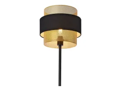 Luminária de chão 160 x 30 cm preta e dourada lux.pro 03_0007253