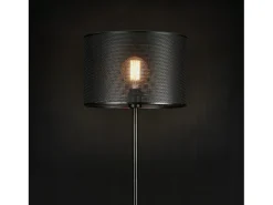 Luminária de chão em metal preto soquete E27 153 cm 03_0002446