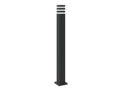 Luminária de chão externa com sensor 110 cm alumínio preto 02_0042520