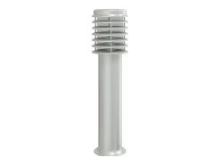 Luminária de chão externa com saída prateada 60 cm aço inoxidável Prata 02_0042533