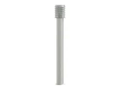 Luminária de chão externa prateada 110 cm aço inoxidável Prata 02_0042515