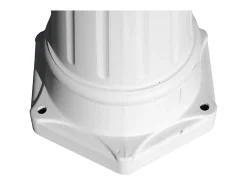 Luminária de chão externa tripla branca de 215 cm luminária decorativa 2402083