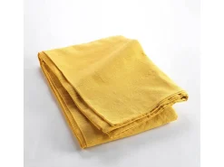 Manta Lucile Amarela 220x240 cm em Policotão Macio e Resistente - Lavável à Mão