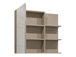 Miroir avec rangements de salle de bain GOBI coloris marron