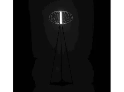 Mizar - Candeeiro de pé LED em aço preto