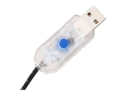 Palmeira c/ 252 luzes LED 400 cm branco quente