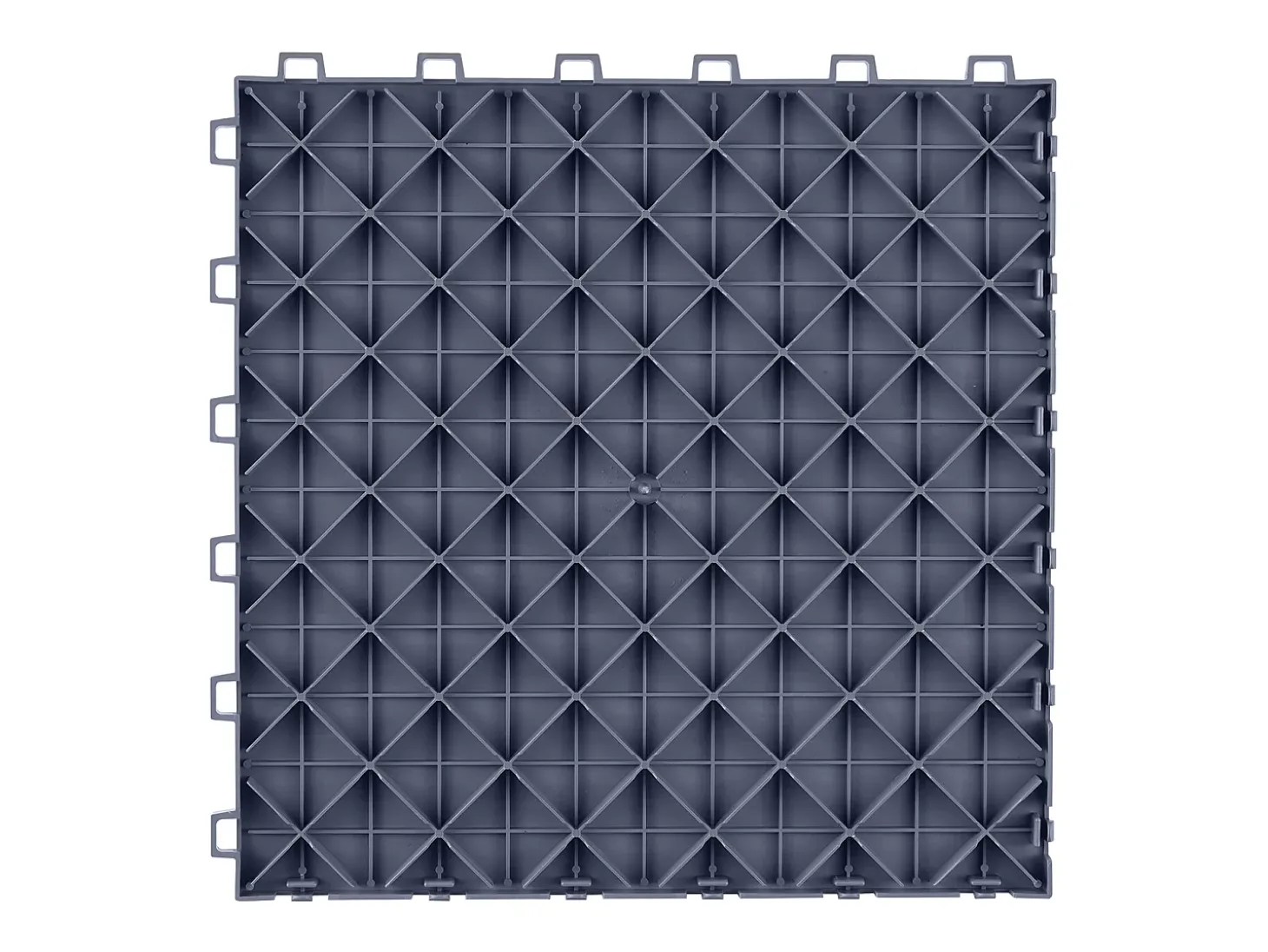 Pavimento de Garagem SucceBuy Azulejos de Garagem Interligados 30.48 x 30.48 cm , Pacote de 25, Piso Cinzento