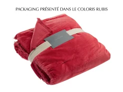 Plaid liso Fara Bronze 135 x 200 cm