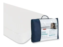Protetor de colchão individual impermeável Dermis 150x180/190 cm branco