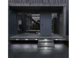 RAIN piso embutido estilo moderno e versátil -D. ø5 cm - redondo - 2 emissões - G9 1,7W - 170lm e 3K - resina - ip67 - branco