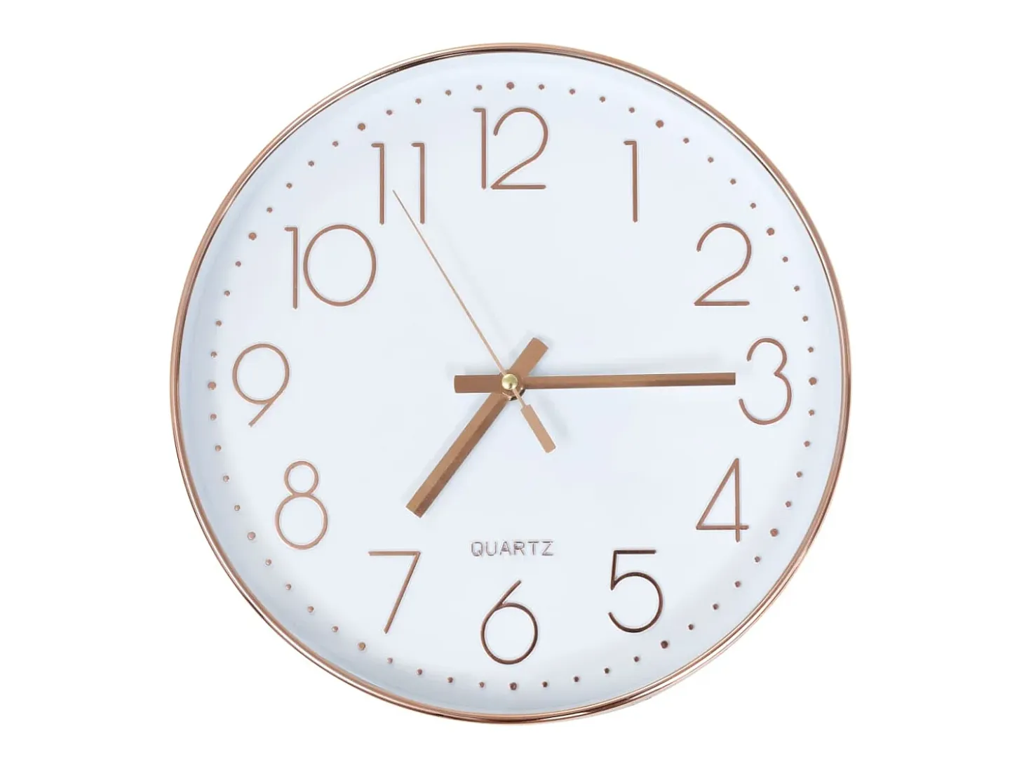 Relógio de parede 30 cm rosa dourado PT235032