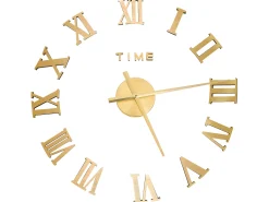 Relógio de parede 3D com design moderno 100 cm XXL dourado PT241502