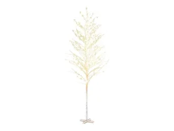 Árvore c/ 672 luzes LED 400 cm bétula branco quente